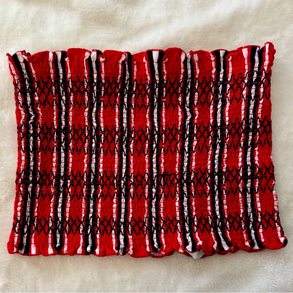 Hollister XS Tube Top Red White & Blue